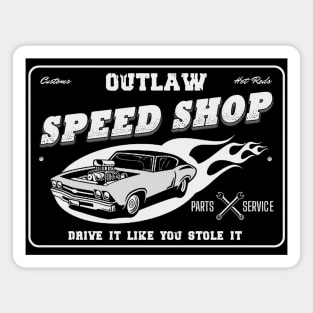 Outlaw Speed Shop Magnet